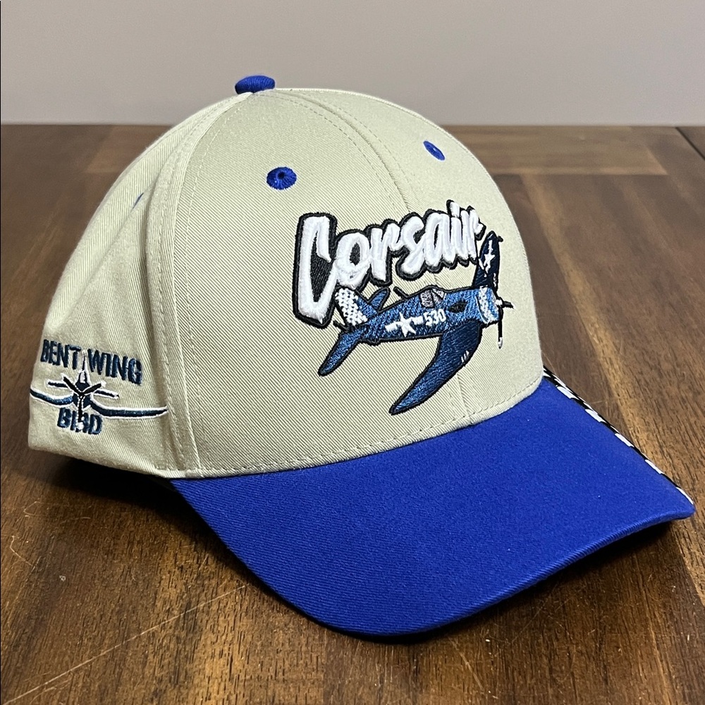 Corsair 530 Bent Wing Bird Military Embroidered Adjustable Cap